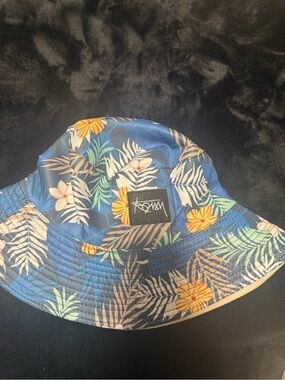 Tropical Floral Blue Bucket Hat